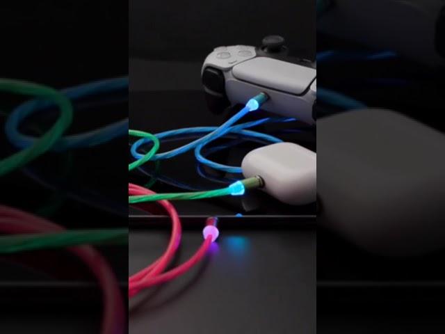 Colorful glowing magnetic cable - GloBright! #magneticcable #chargingcable #statik #setup #colors