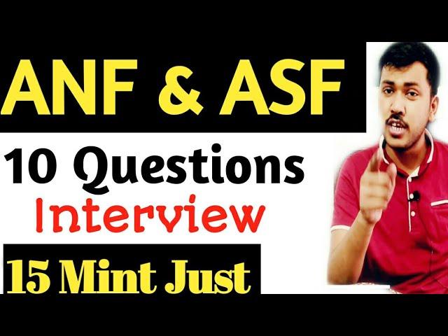 ANF-ASF Interview Preparation By Sir Waqar Waheed | Interview Tips | ASF Written test