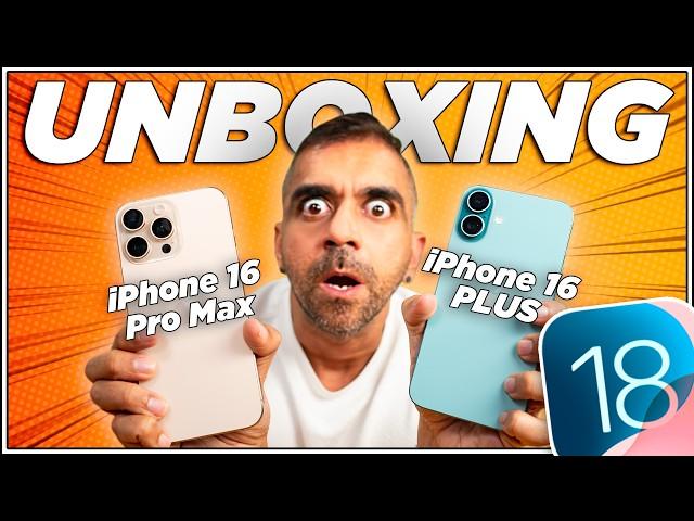 iPhone 16 Pro Max & iPhone 16 Plus Unboxing + iOS 18 Tips You NEED to Know!