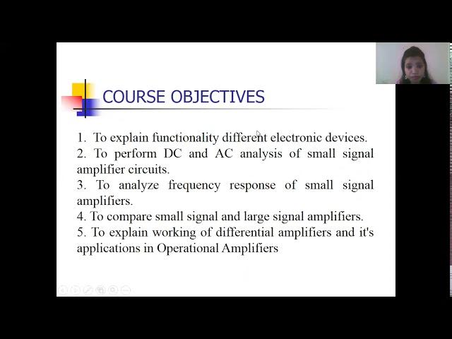 Lecture 1 : overview of EDC( Electronic Devices & Circuits)