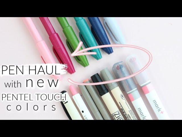 Pen Haul with NEW Pentel Touch Colors! Hand Lettering & Stationery Haul | How To Hand Letter