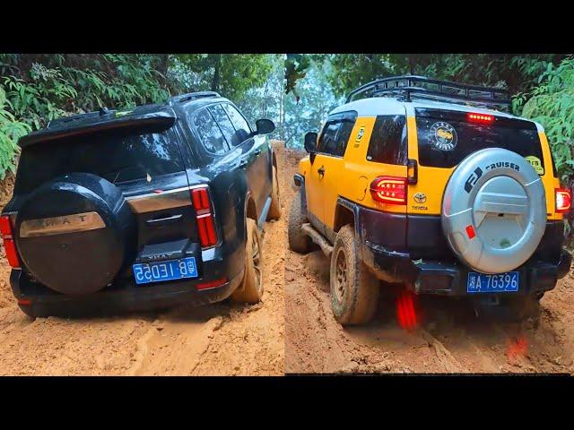 GWM Tank 500 3.0T V6 vs Toyota FJ Cruiser 4.0L V6 v Jeep Wrangler Rubicon 3.6L V6 v Pajero 3.0L V6