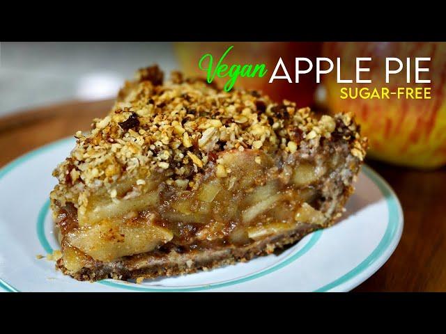 VEGAN APPLE PIE ️ gluten-free, sugar-free, and scrumptious for the holidays!