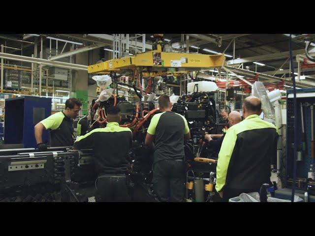 Serial production of Heavy Duty electric trucks at Volvo Tuve plant in Sweden