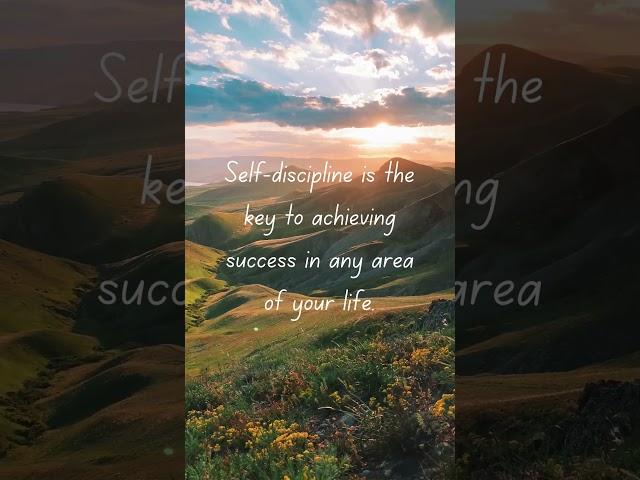 The Power of Self-Discipline: Achieving Success in Every Area of Your Life  #facts  #motivation