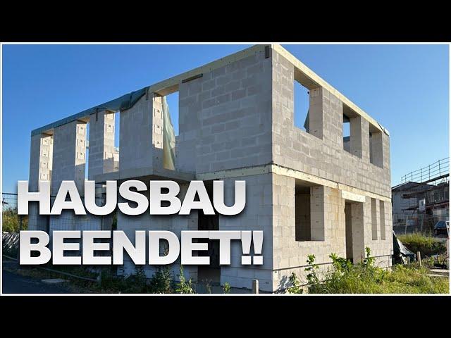 Bau beendet Gerüst abgebaut | Hausbau Blog #85