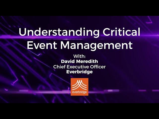 Mohit Sagar interviews David Meredith, CEO Everbridge - Highlights