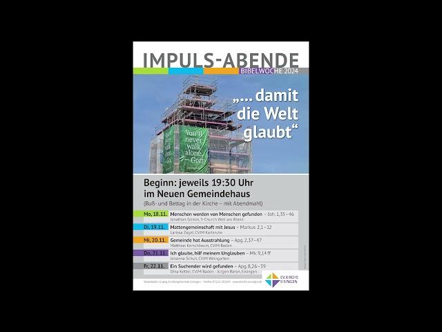 IMPULS-ABENDE - Freitag - 22.11.2024