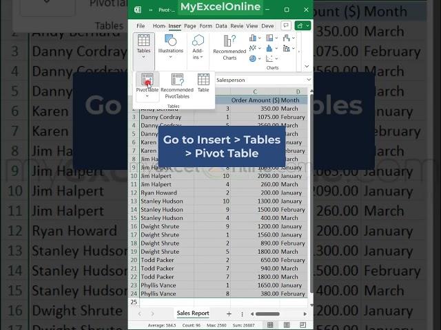 FAST Excel Reports ⏩ #myexcelonline #excel #msexcel #shorts