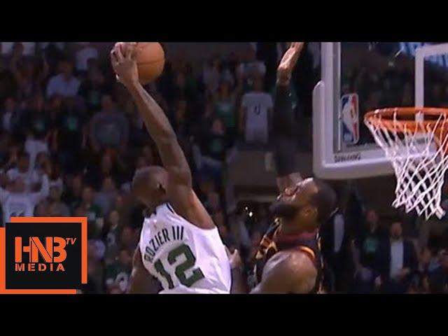 LeBron James blocks Terry Rozier / Cavaliers vs Celtics Game 7