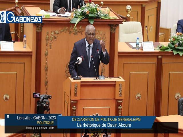 GABON/POLITIQUE:  Déclaration de politique générale  , la rhétorique  de Davin Akoure