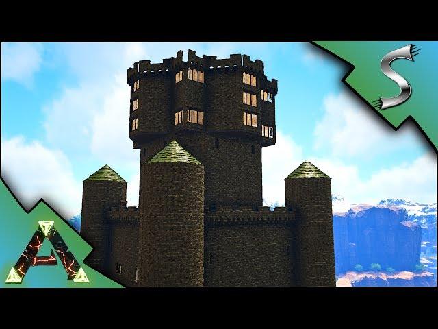 CASTLE BASE BUILDING! CASTLES AND KEEP MOD! - Ark: RAGNAROK [DLC Gameplay E30]