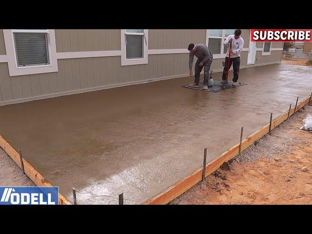 Full Time Lapse Amazing Stamped Colored Concrete (Patio, Staircase, Walkway)