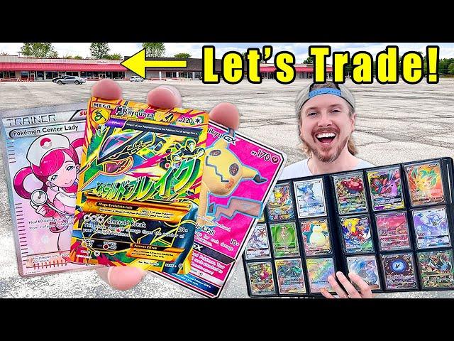 Trading Pokemon Cards TO FANS From My ULTRA RARE Binder!