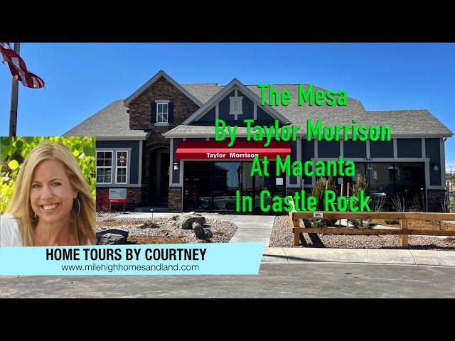 New Homes for sale in Castle Rock Colorado - Mesa Model by Taylor Morrison at Macanta - Real Estate