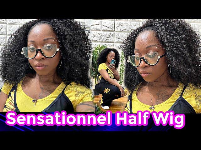 Sensationnel Big Hair Half Wig  - IWD 007 -- Try-on & Review | EmpressHairLukz 