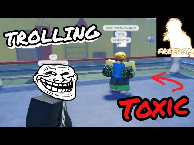 TROLLING TOXIC PLAYERS WITH FREEDOM | UNTITLED BOXING GAME!