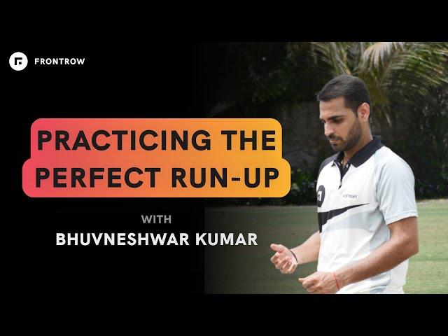 Practice Bowling Run-Up with Bhuvneshwar Kumar l FrontRow