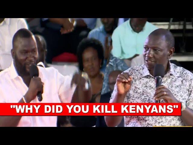 'WHY DID YOU KILL KENYANS DURING MAANDAMANO?' Listen to what this Kisumu Gen Z asked Ruto to face!