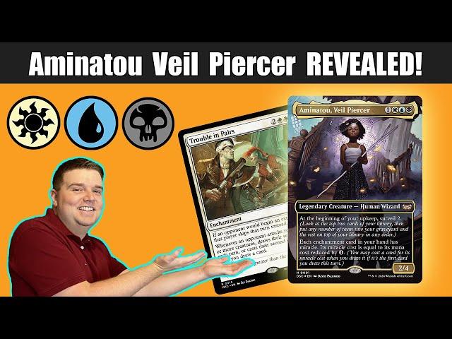 Duskmourn Precon Commanders Revealed! | Aminatou Veil Piercer | Miracle Worker Precon Deck