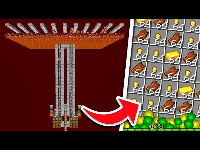 Best Gold XP Farm Minecraft 1.20 - EASY DESIGN - 8000+ GOLD NUGGETS PER HOUR