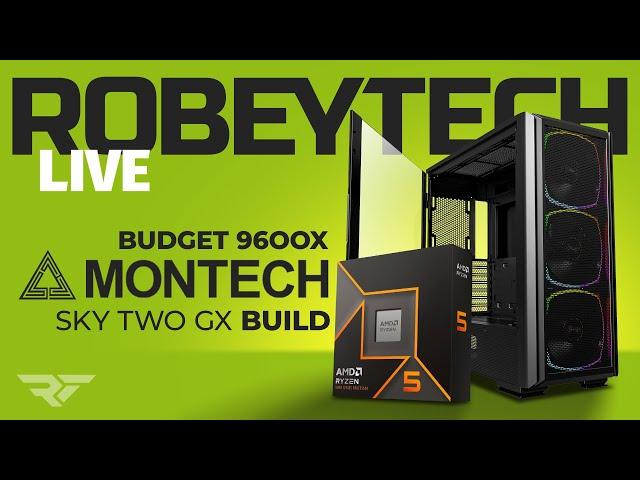 $1600 Step-By-Step Budget Montech Sky Two PC Build Guide (9600x / 4070 Super)