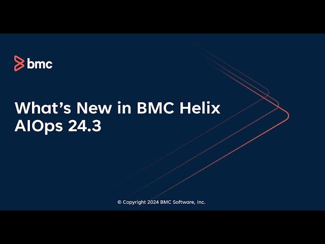What’s new in BMC Helix AIOps 24.3