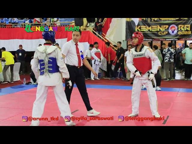 Atlet Ini Pasrah dihajar lawannya, Kenapa ya? Day 3 Junior Prestasi Taekwondo #kemenporacup2023