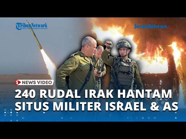 240 Rudal Perlawanan Irak Hantam Situs Militer Israel di Pangkalan Amerika, Bandara Ikut Terbakar