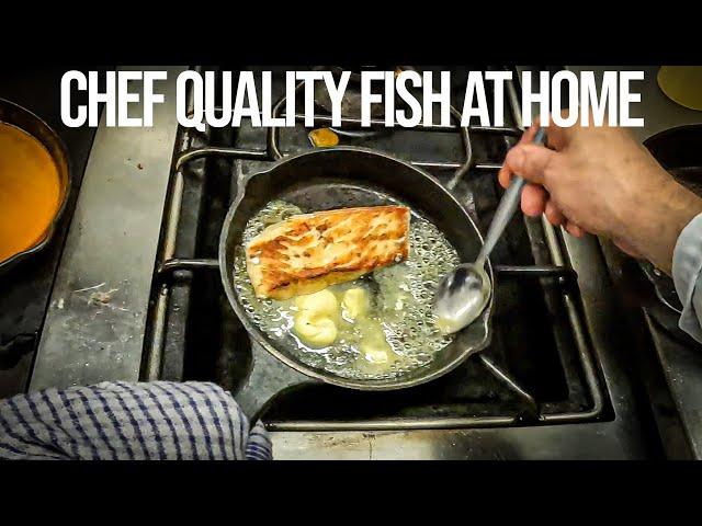POV: Cooking Restaurant Quality Fish & Sauce (How To Make it at Home)