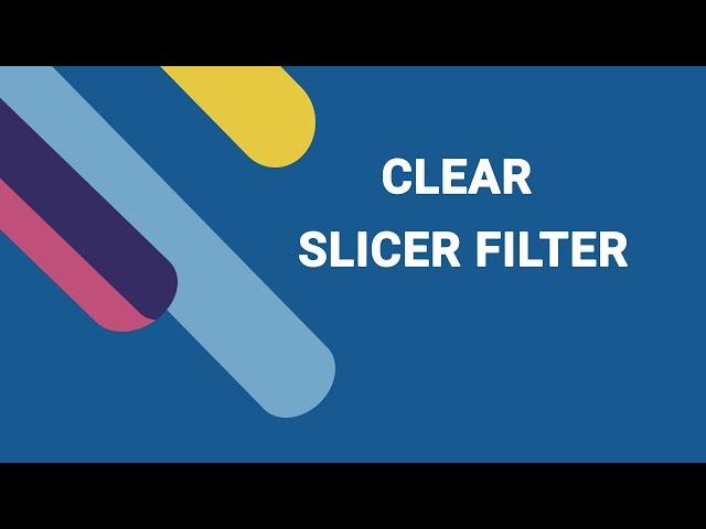 Clear slicer filter shortcut key in MS Excel