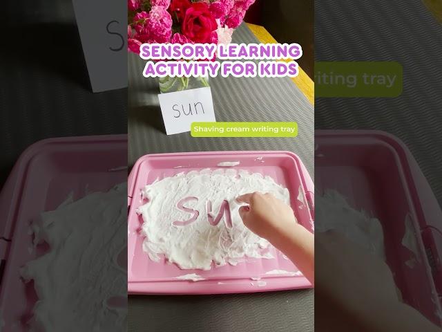 Sensory Learning Activity for Kids | sensory play ideas for toddlers to preschoolers #kidsvideo