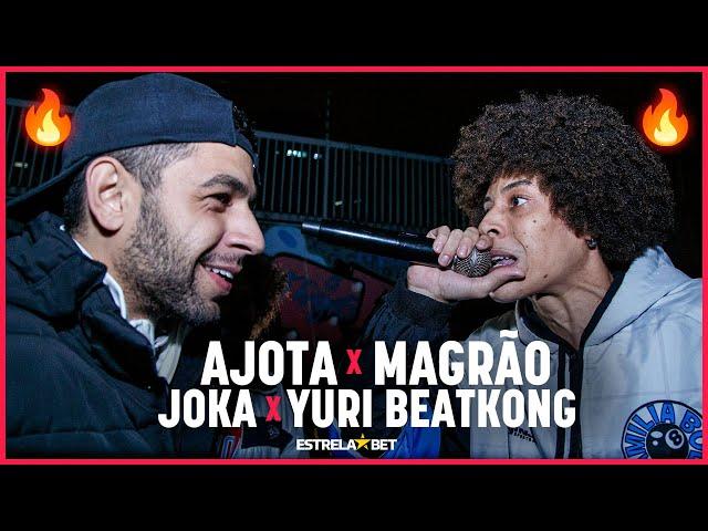 (MELHOR DA NOITE!!!) MAGRÃO e YURI BEATKONG x AJOTA e JOKABL | SEMI | MC + BEATBOXER | #BDN141