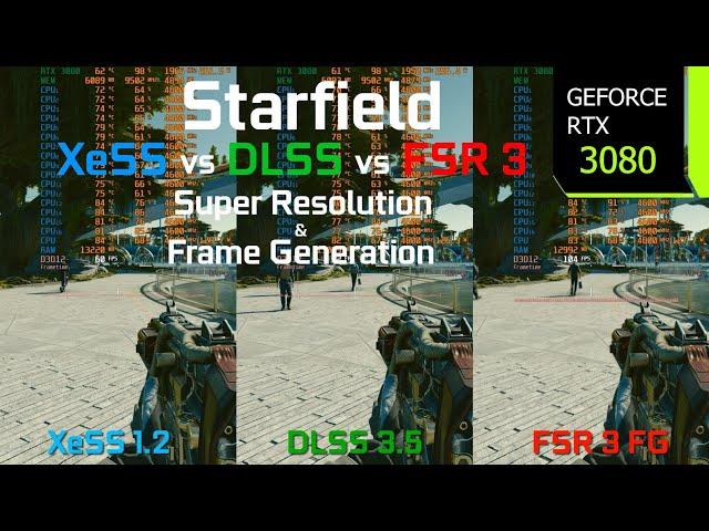 Starfield Patch 1.9.67 FSR 3 Frame Generation Update | RTX 3080 1440p XeSS 1.2 vs DLSS 3.5 vs FSR 3