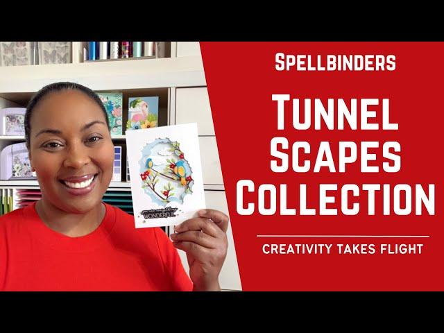 Make Creative Cards! Tunnel Scapes Collection w/ Spellbinders #teamspellbinders #neverstopmaking