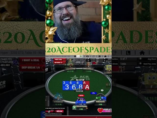 $4.20 Hyper Final Table Looking for a Ladder | #520AceOfSpades on #Twitch