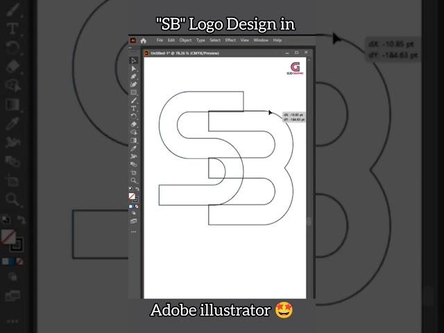 "SB" Letter Logo Design in adobe illustrator#logos #logo #logodesign #illustrator #graphicdesign