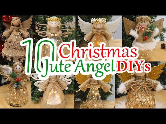 10 Diy Angel Jute Christmas Ornament Ideas from Plastic Bottle 2024