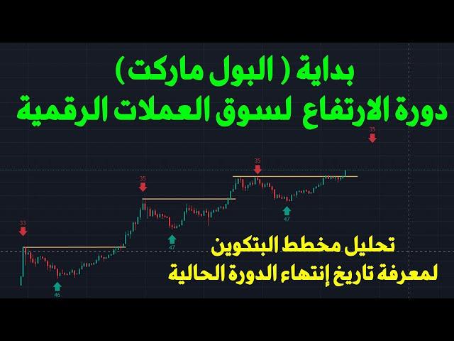 بداية ( البول ماركت) دورة الارتفاع  لسوق العملات الرقمية وأين ستنتهي بالضبط