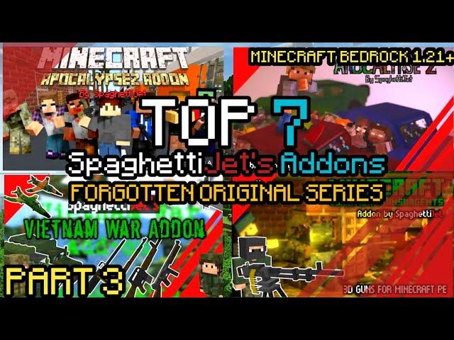 TOP 7 Best Spaghetti Jet's 3D Guns Addon for Minecraft! | Forgotten Originals | Creator Crafter321