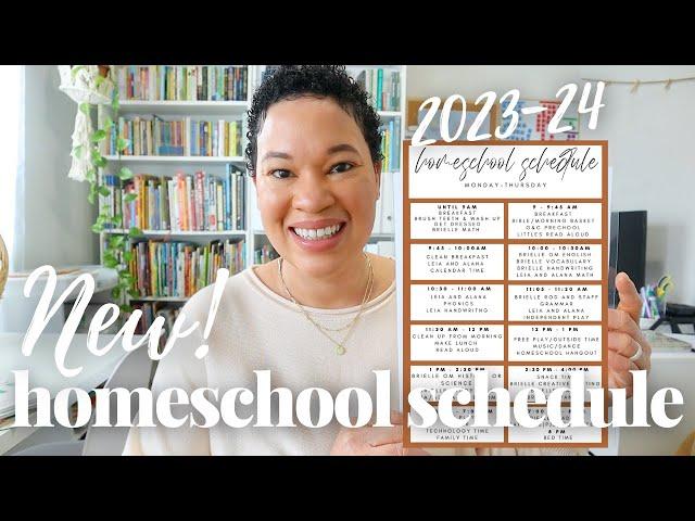 OUR NEW HOMESCHOOL SCHEDULE AND RHYTHM 2023-2024 YEAR// HOMESCHOOLING MULTIPLE GRADES