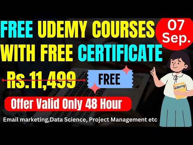 Udemy Free Certificate Courses in 2024 | Learn Skills Online | Free Online Course |#udemyfree