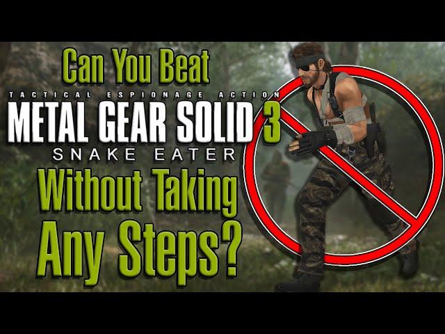 Can You Beat Metal Gear Solid 3 Without Taking Any Steps?