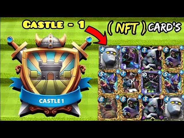 Trolling Opponents In Castle - 1 With All NFT Card's In One Deck! - Castle Crush