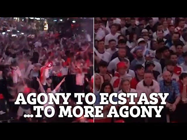 Agony to ecstasy...to agony: England fans go through whirlwind of emotions as Spain win Euro 2024