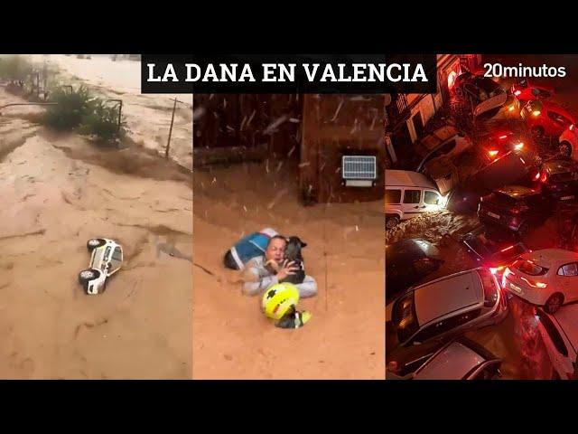 DANA EN VALENCIA: los impactantes vídeos de las inundaciones