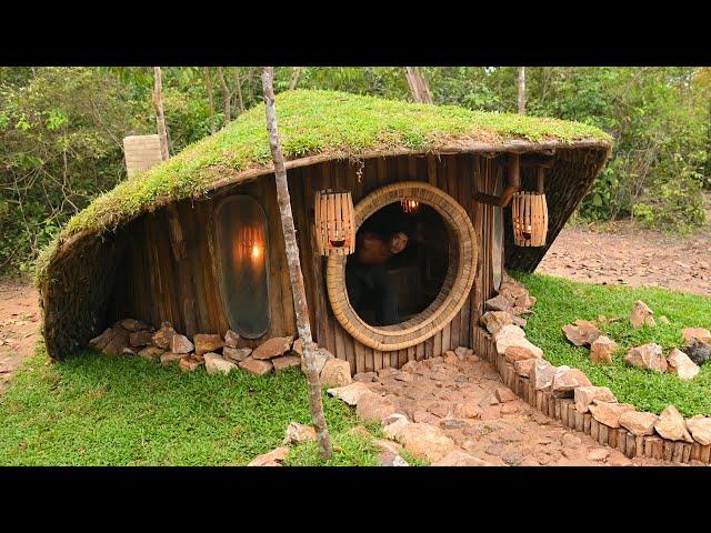 32Day Complete Habit House Roof Grass Building Bushcraft Wildlife