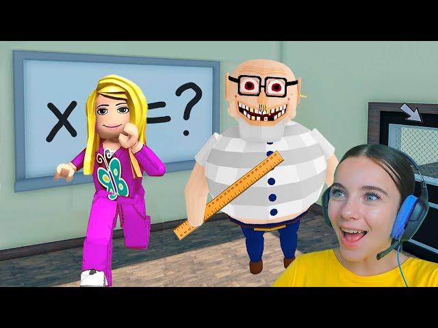 ПОБЕГ ОТ ЗЛОГО УЧИТЕЛЯ МАТЕМАТИКИ в ROBLOX!