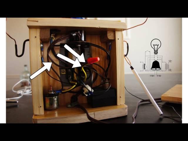Make a bell ringer game from an old school bell