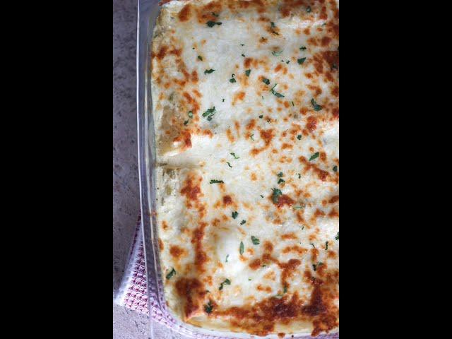 Creamy White Chicken Enchiladas